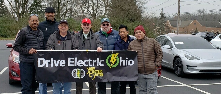 Drive Electric Dayton members attend the Springboro Ohio Christmas Parade.