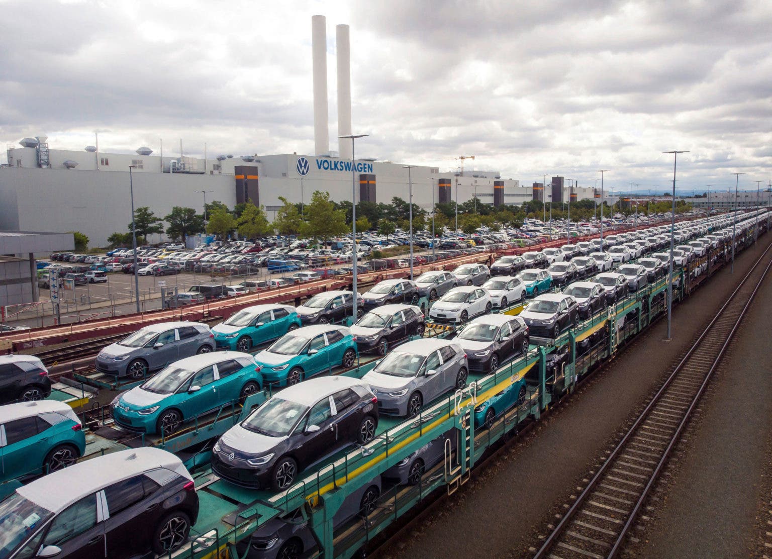 Photo of electric car production in Germany shared by Drive Electric Dayton