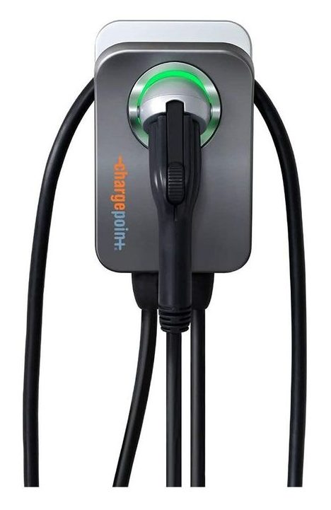 Home charging station for electric car shared by Drive Electric Dayton