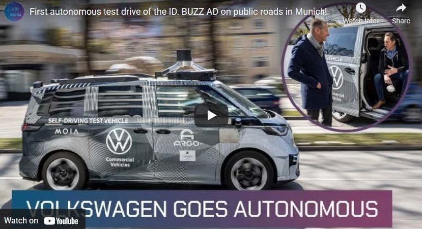 Volkswagen tests self driving EV van | shared by Drive Electric Dayton