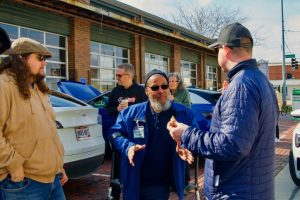 32-DRH_1351 Cars & Coffee at 2nd Street Public Market, Dayton, Ohio, February 26, 2023, photo by Butterfly Effect Photography, shared by Drive Electric Dayton.
