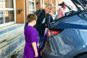 Cars & Coffee at 2nd Street Public Market, Dayton, Ohio, February 26, 2023, photo by Butterfly Effect Photography, shared by Drive Electric Dayton.