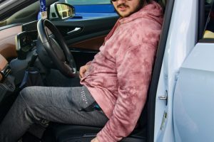 Cars & Coffee at 2nd Street Public Market, Dayton, Ohio, February 26, 2023, photo by Butterfly Effect Photography, shared by Drive Electric Dayton.